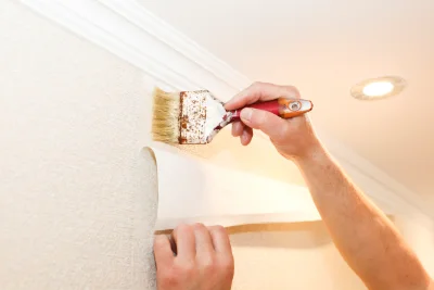Pose de papier peint à la Chapelle-Iger — revêtements muraux et toiles de verre